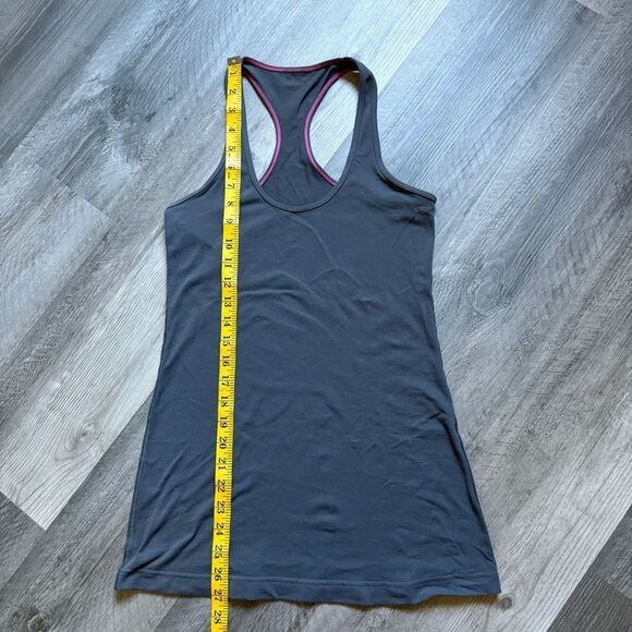 Lululemon Cool Racerback Tank Top CRB Gray 6 Workout Gym - Picture 8 of 10